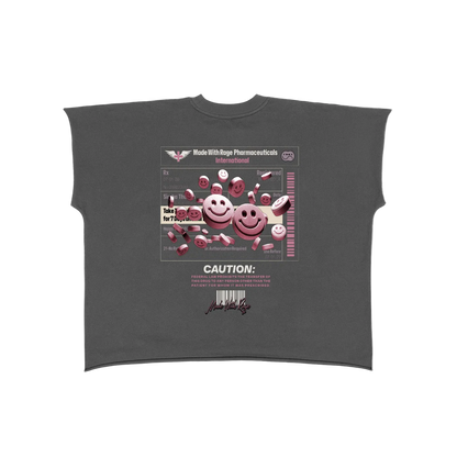 “RX Refill” Raw Edge Boxy T-Shirt