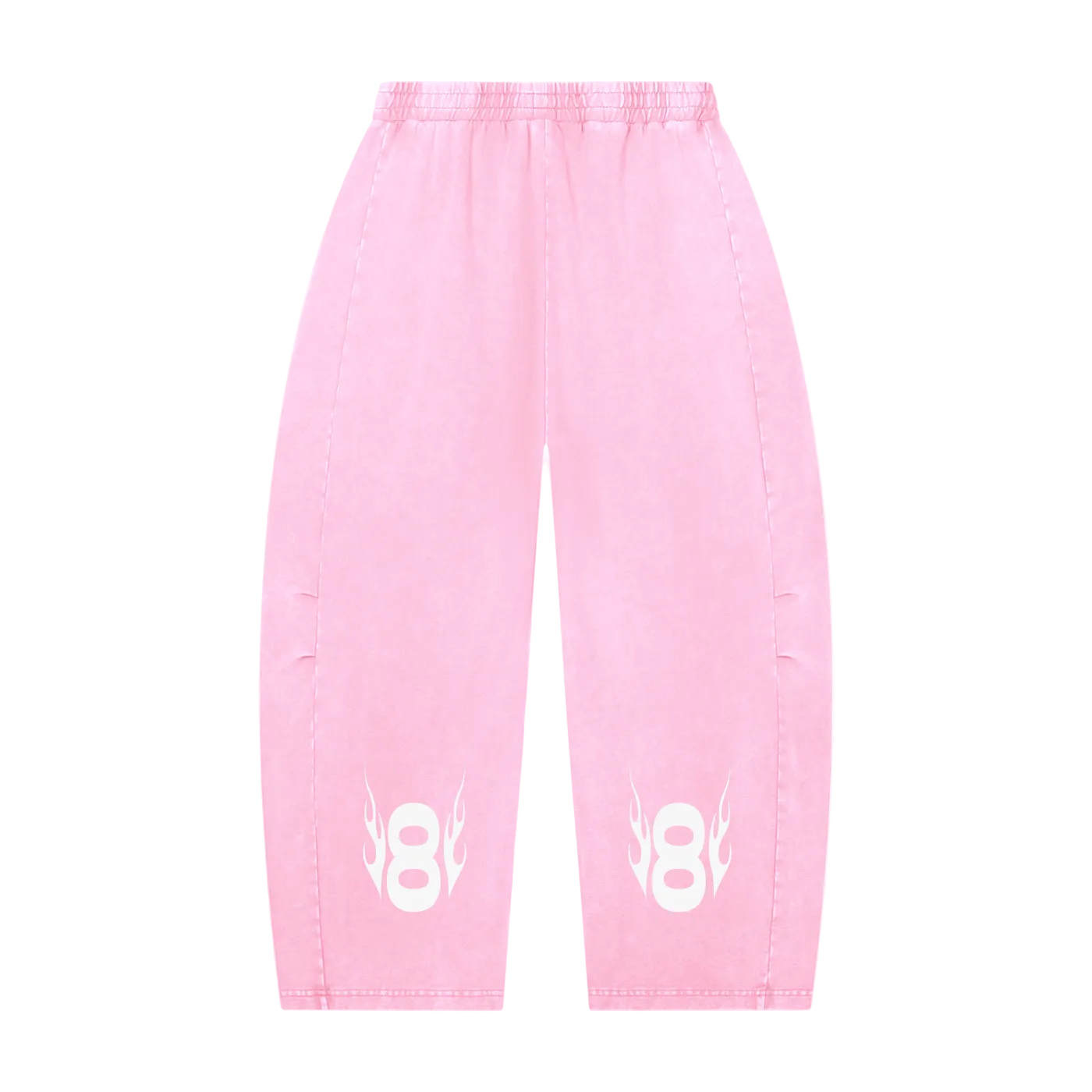 “Infinite” Mineral Wash Barrel Leg Pants