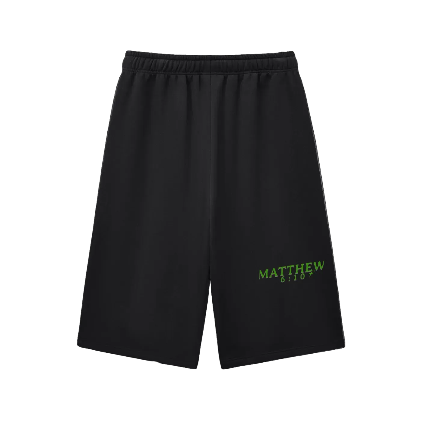 “As Above” Relaxed Three-quarter Sweatshorts