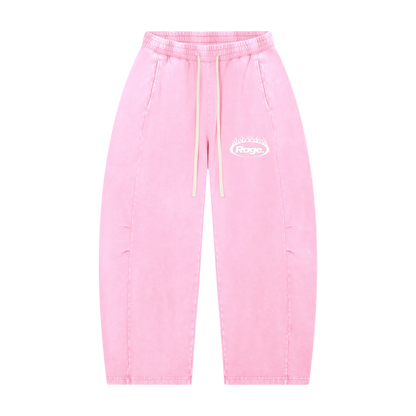 “Infinite” Mineral Wash Barrel Leg Pants