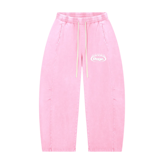 “Infinite” Mineral Wash Barrel Leg Pants