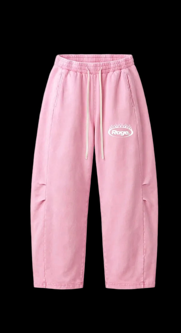 “Infinite” Mineral Wash Barrel Leg Pants