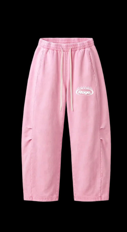 “Infinite” Mineral Wash Barrel Leg Pants