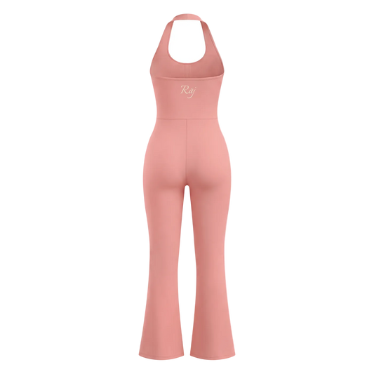 Women’s Halter Flared  “Rāj” Jumpsuit