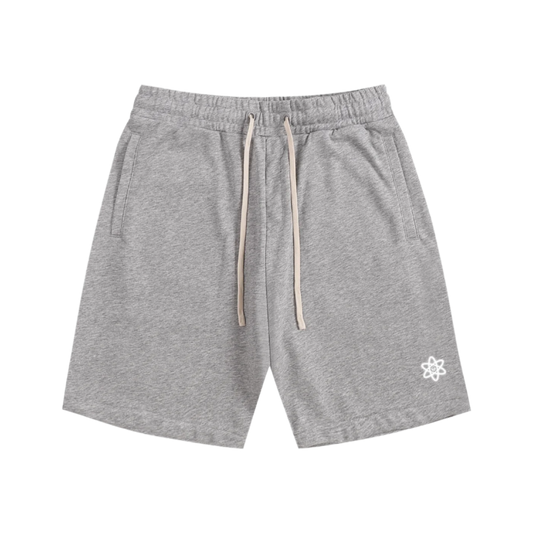 Flower Grey Essential Cotton Shorts
