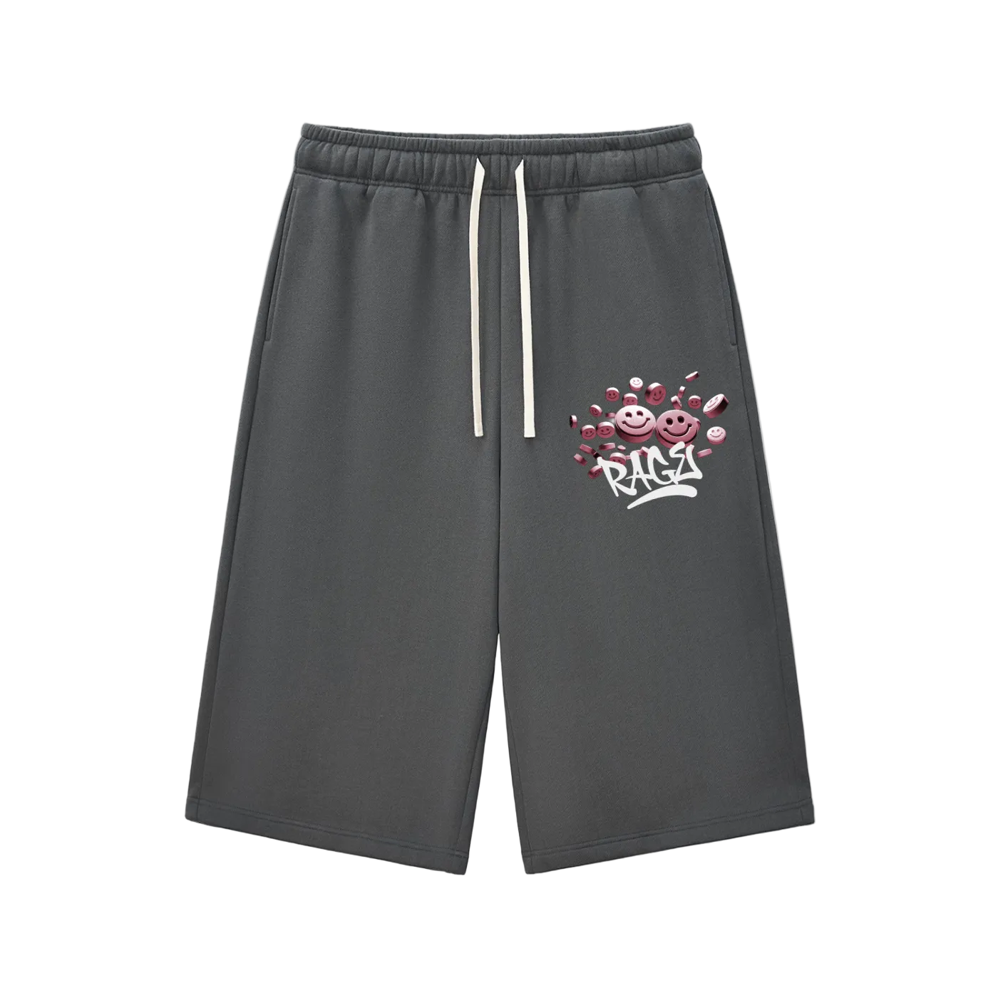 “RX Refill” Relaxed Three-quarter Sweatshorts