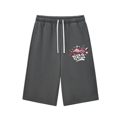 “RX Refill” Relaxed Three-quarter Sweatshorts