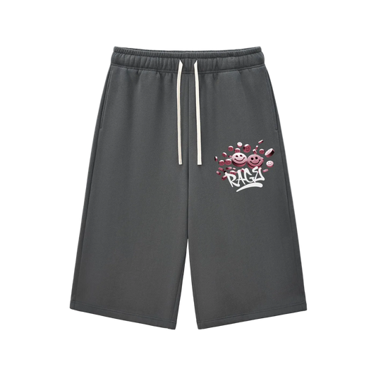 “RX Refill” Relaxed Three-quarter Sweatshorts